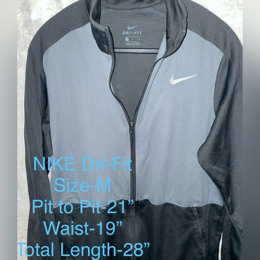 💰Nike Dri-Fit Men's Performance Jacket in Black and Gray